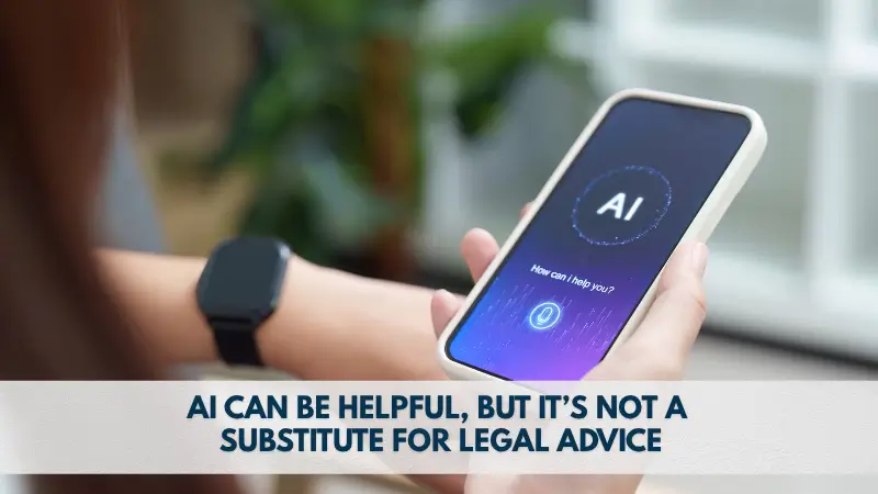 AI no substitute for legal advice